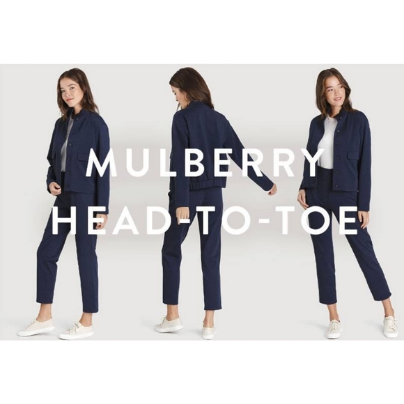 Kit and Ace Mulberry Bomber Jacket Black Size Medium - Picture 16 of 16